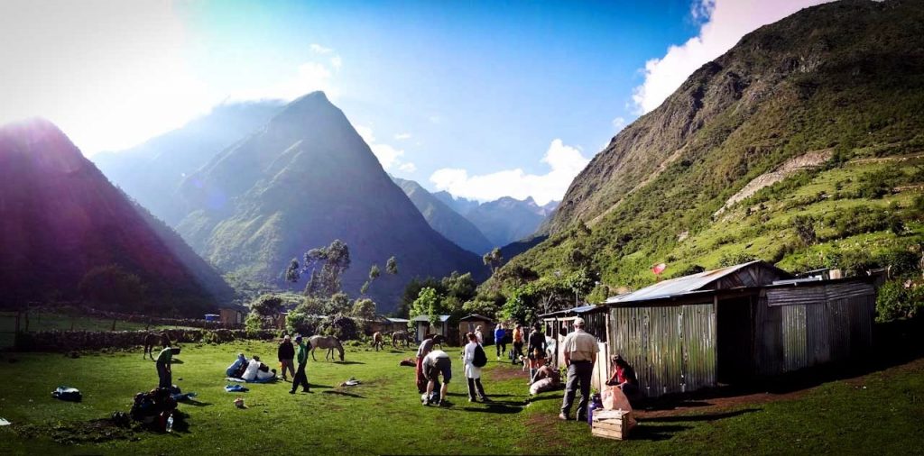 Salkantay trek in the way