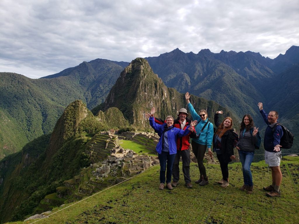 our group of passenger in machu picchu